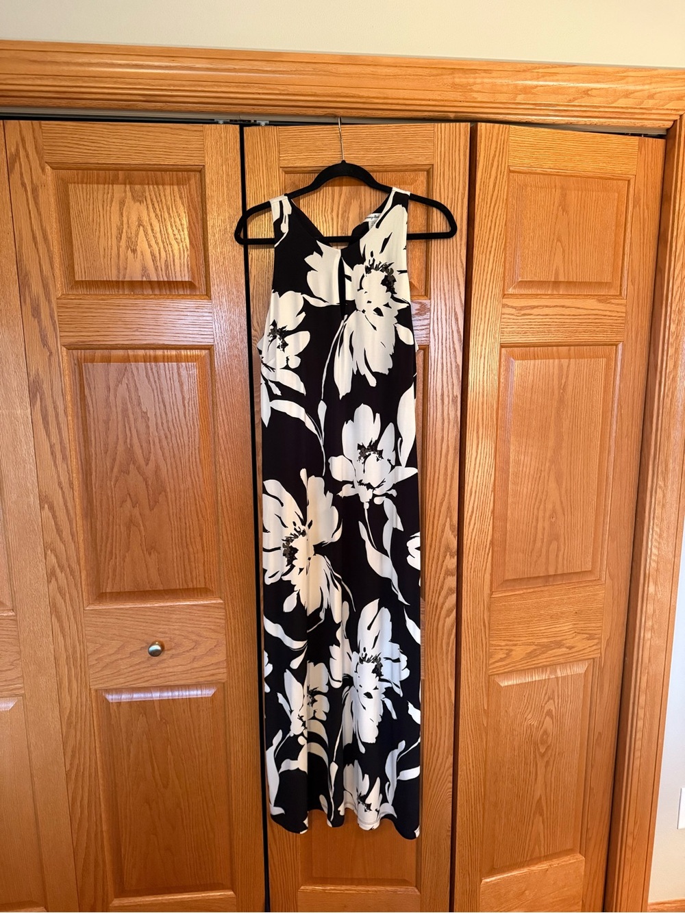 Tommy Bahama Black and White Floral Maxi Dress